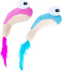 Catstages Dental Shrimpies Cat Chew Toy with Catnip, 2 count