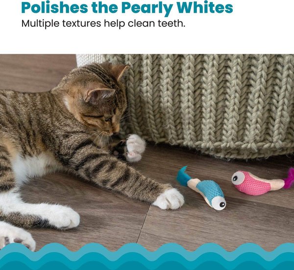 Show full view: Catstages Dental Shrimpies Cat Chew Toy with Catnip, 2 count slide 4 of 9