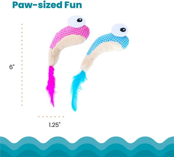 Show full view: Catstages Dental Shrimpies Cat Chew Toy with Catnip, 2 count slide 5 of 9