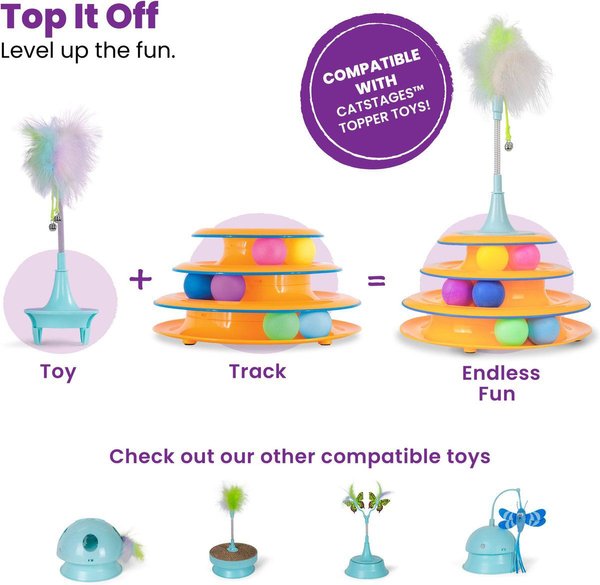 Show full view: Catstages Tower of Tracks Cat Toy slide 6 of 10