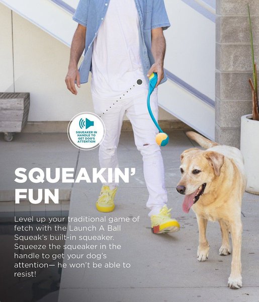 Show full view: Outward Hound Launch A Ball Squeak Interactive Tennis Ball Launcher Dog Toy slide 4 of 7