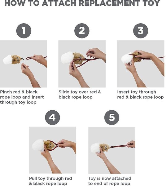 Show full view: Outward Hound Tail Teaser with Refill Dog & Cat Teaser Toy slide 5 of 9