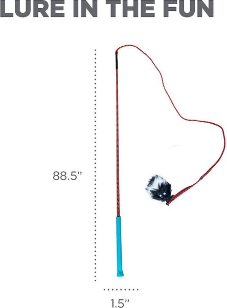 Show full view: Outward Hound Tail Teaser with Refill Dog & Cat Teaser Toy slide 6 of 9