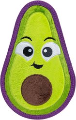 Outward Hound Tough Skinz Durable Squeaky Stuffing-Free with Two Layers Dog Toy, Avocado, Medium