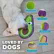 Show in main carousel: Outward Hound Tough Skinz Durable Squeaky Stuffing-Free with Two Layers Dog Toy, Avocado, Medium slide 4 of 7