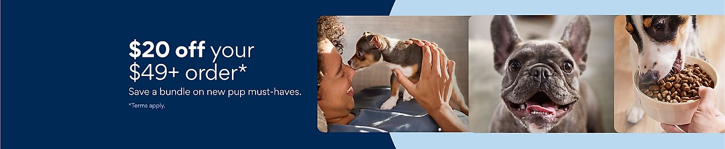 35% off your first order of must-haves for your new pup. Terms apply.