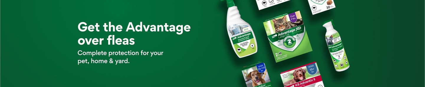 Get the advantage over fleas. Complete protection for your pet, home & yard.