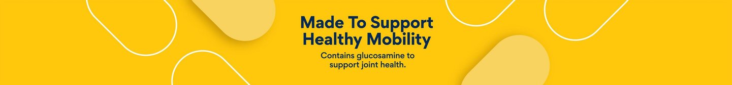 Made to Support Healthy Mobility. Contains glucosamine to support joint health.