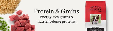 Prote& Grains.  Energy-rich grains & nutrient-dense proteins.