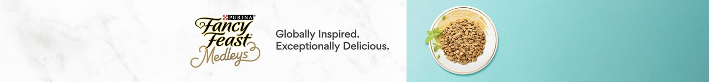 Fancy Feast Medleys. Globally Inspired. Exceptionally Delicious.