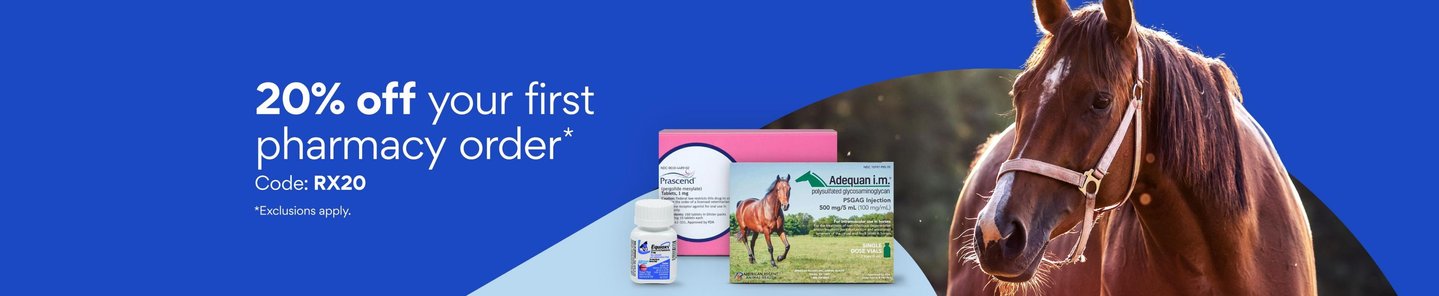 Get twenty percent off your first pharmacy order. Save with America's number one pet pharmacy.* Code: RX20 *Exclusions Apply