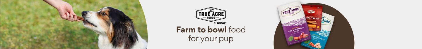 True Acre Foods.  Farm to bowl food for your pup.