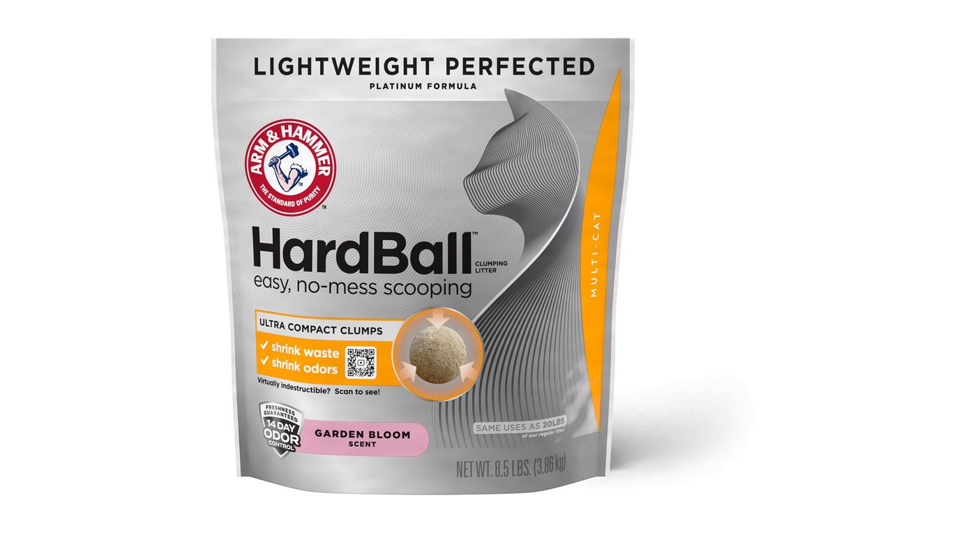 ARM & HAMMER LITTER Platinum Hardball Garden Bloom Lightweight Easy No