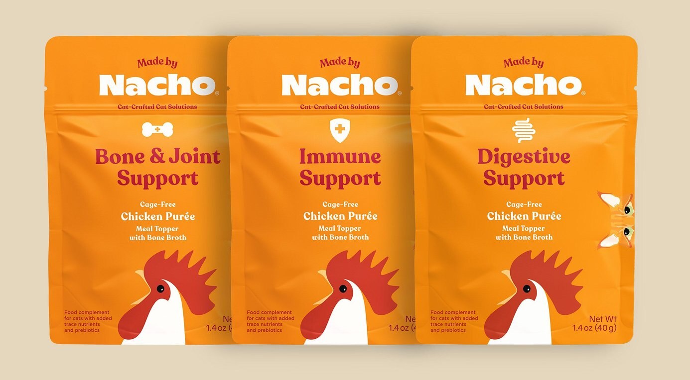 Made by Nacho Bone & Joint Support Cage-Free Chicken Puree with Bone Broth Wet Cat Food Topper