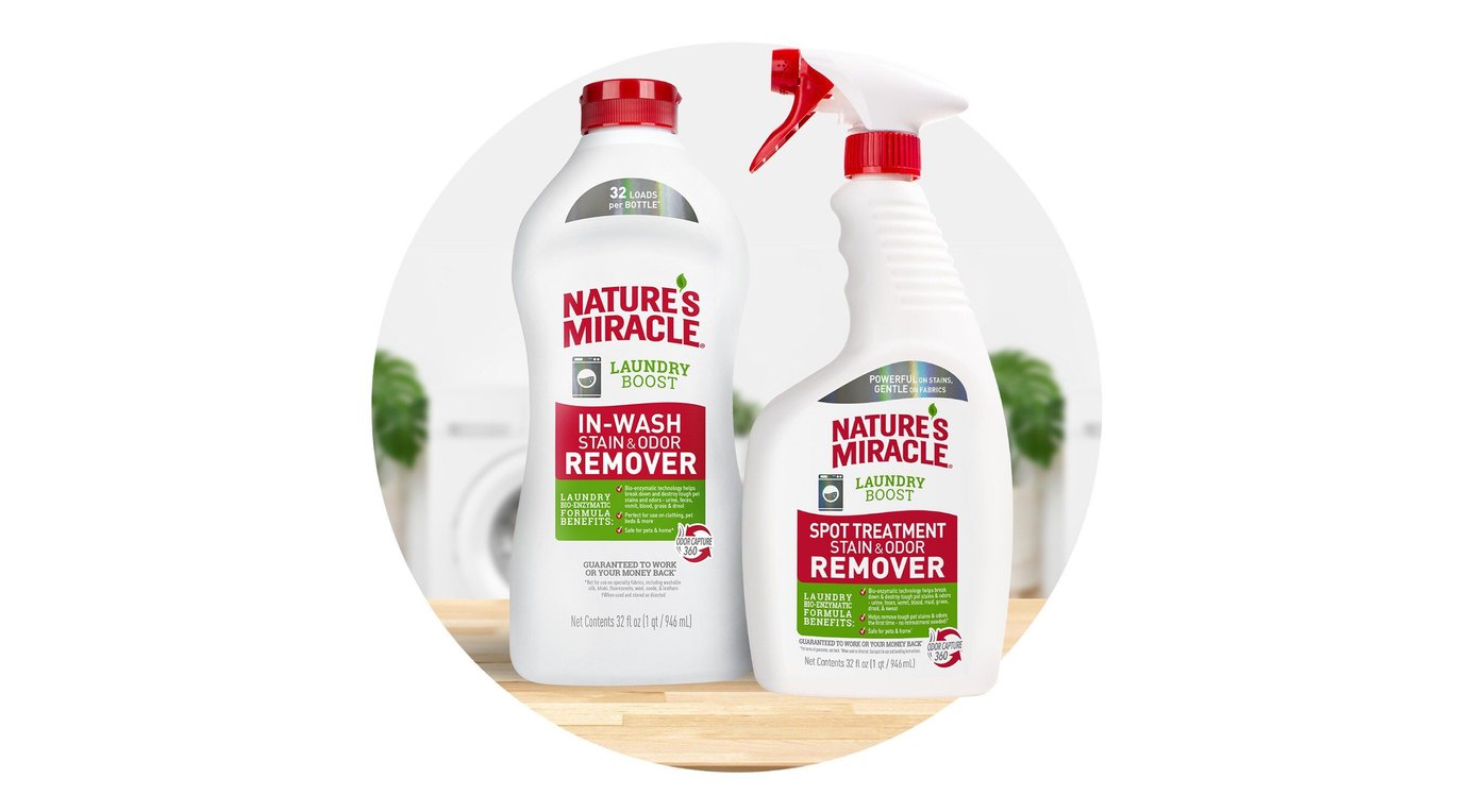 NATURE'S MIRACLE Laundry Boost InWash Stain & Odor Remover, 32fl oz