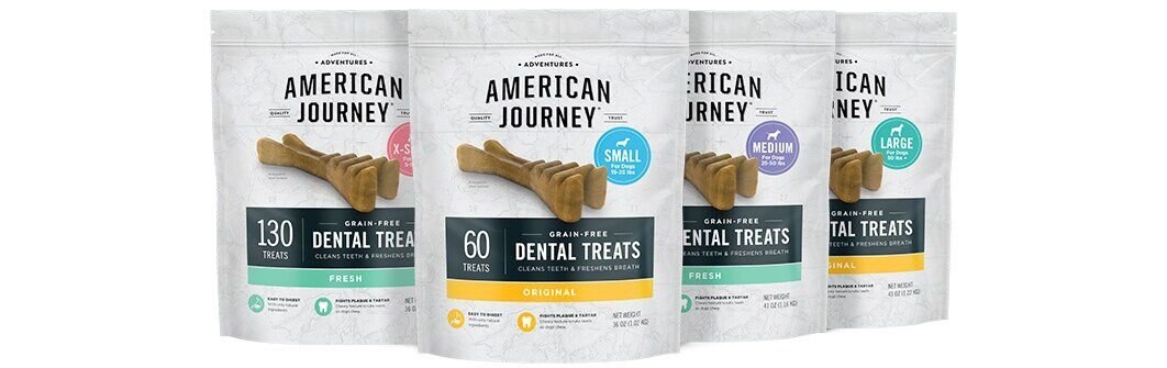 American Journey X-Small Grain-Free Original Dental Dog Treats