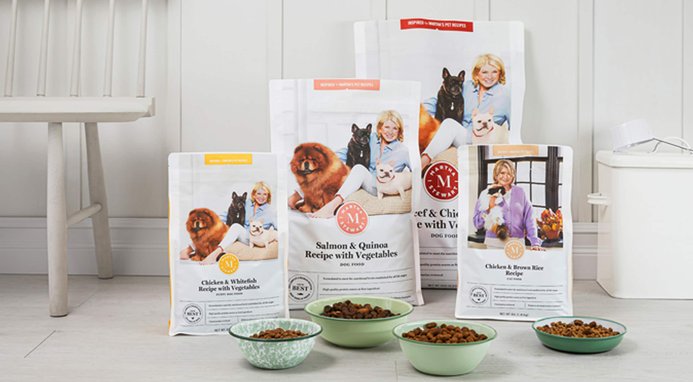 MARTHA STEWART PET FOOD Beef Chickpea Recipe with Garden