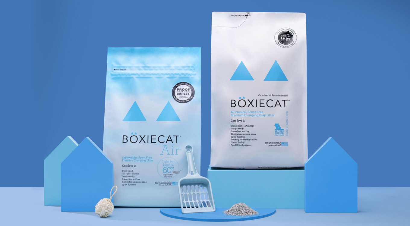 Boxiecat Unscented Odor Control Clumping Clay Cat & Kitty Litter