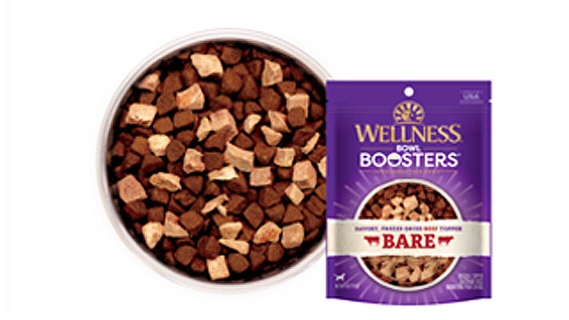 WELLNESS CORE Bowl Boosters Bare Beef FreezeDried Dog Food Mixer or
