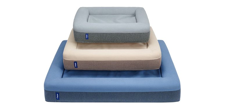 CASPER Bolster Dog Bed, Blue, Small - Chewy.com