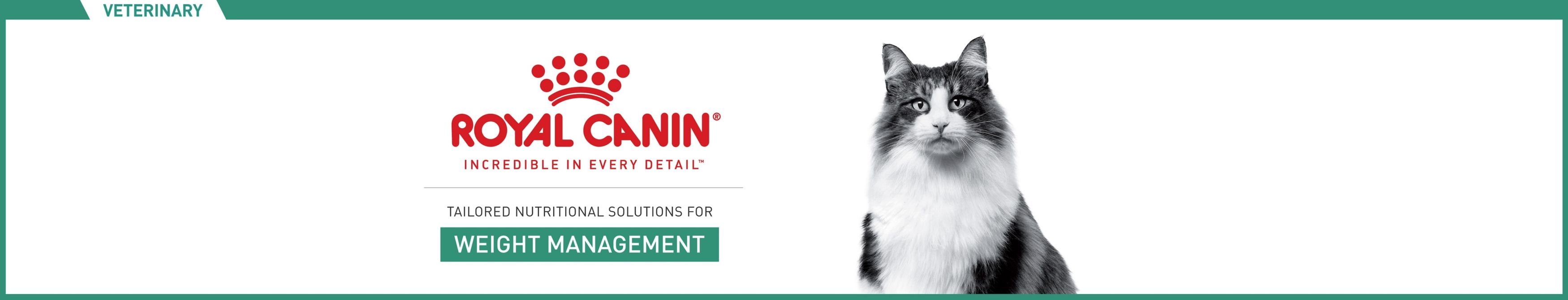 Royal Canin, incredible in every detail.  Tailored nutritional solutions for weight management.