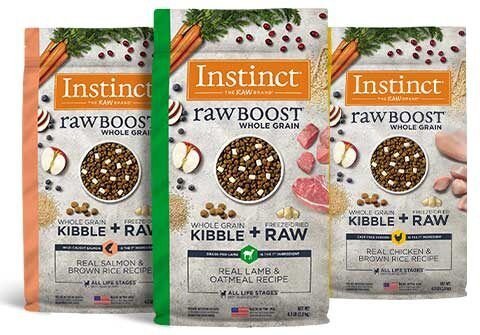 INSTINCT Raw Boost Whole Grain Real Lamb Oatmeal Recipe Dry Dog Food 20 lb bag Chewy