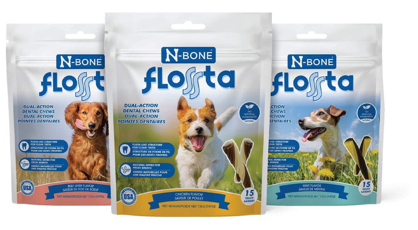 N-Bone FLOSSta Dual Action Beef Liver Flavor Dental Dog Chews