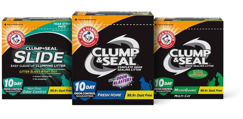 ARM HAMMER LITTER Clump Seal MicroGuard Odor Sealing Clumping Cat Litter with 10 Days of Odor Control 28 lb box Chewy