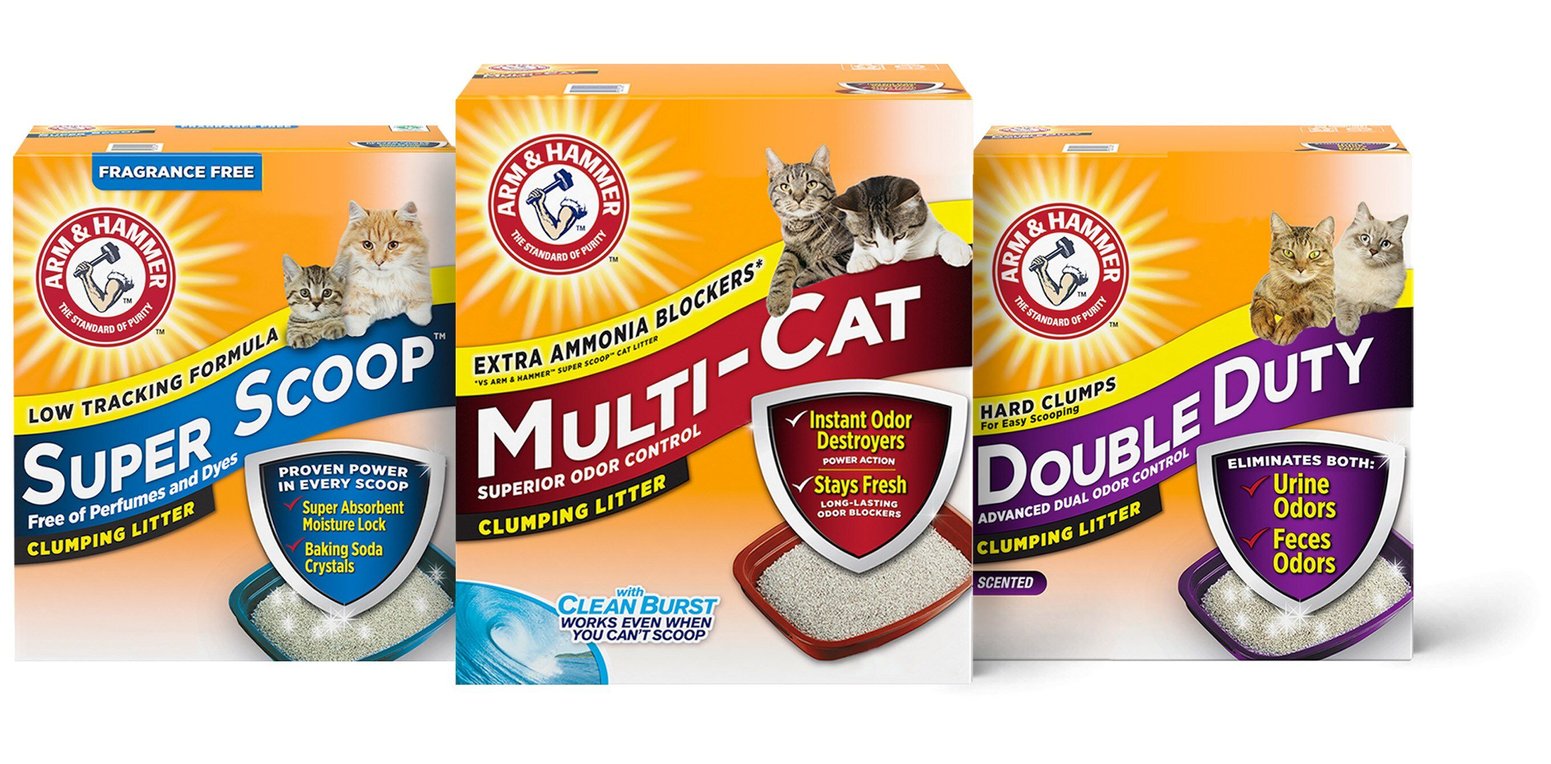 ARM & HAMMER LITTER Super Scoop Unscented Clumping Clay Cat Litter, 40-lb box - Chewy.com
