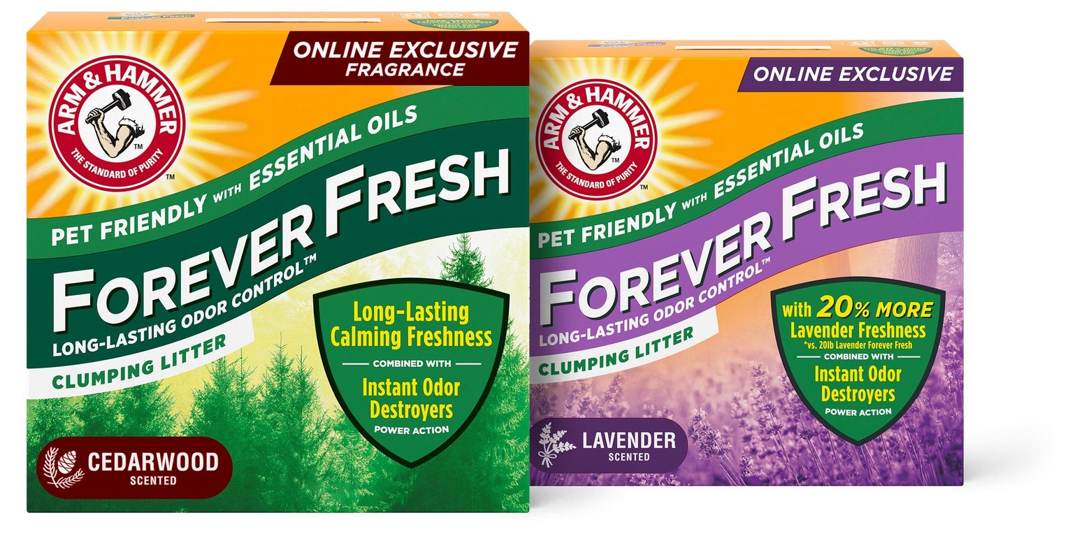 ARM & HAMMER LITTER Forever Fresh Cedarwood Clumping Cat Litter, 18lb