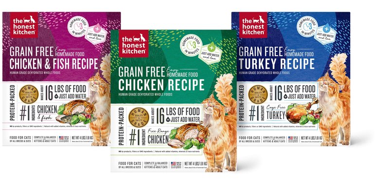 THE HONEST KITCHEN Dehydrated Grain Free Chicken Cat Food 4 lb