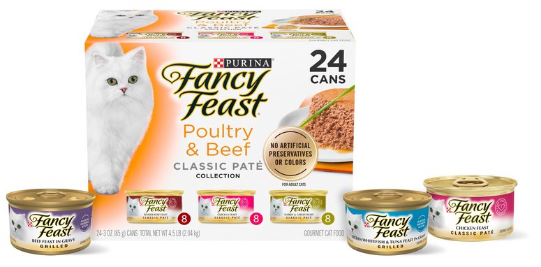 How much fancy feast to feed a kitten hot sale