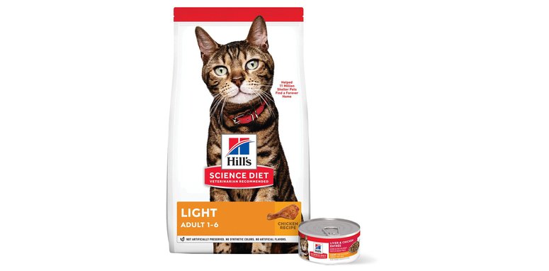 HILL S SCIENCE DIET Adult Light Chicken Recipe Dry Cat Food 7 lb