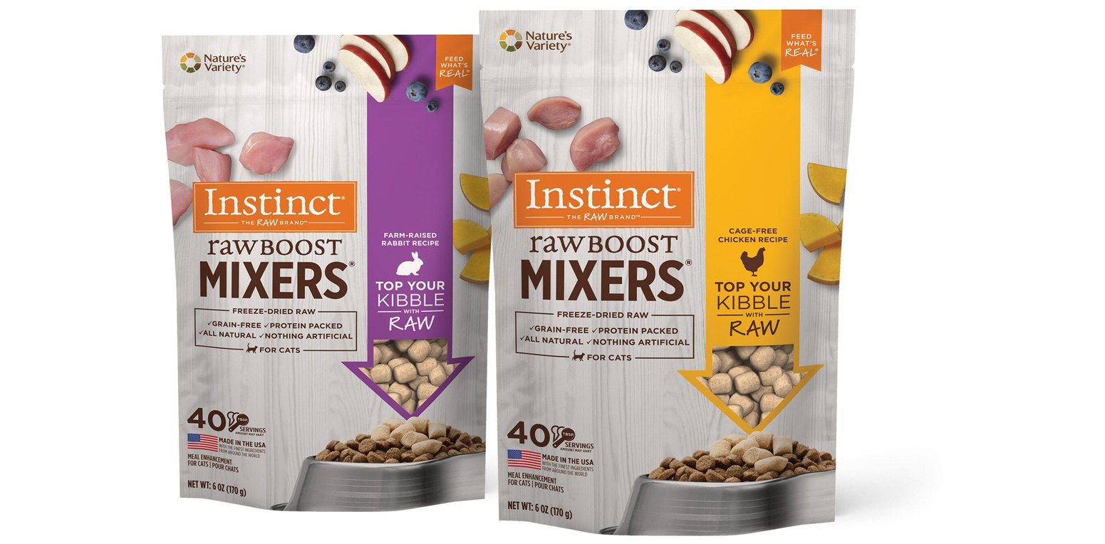 INSTINCT Raw Boost Mixers GrainFree Rabbit Recipe FreezeDried Cat