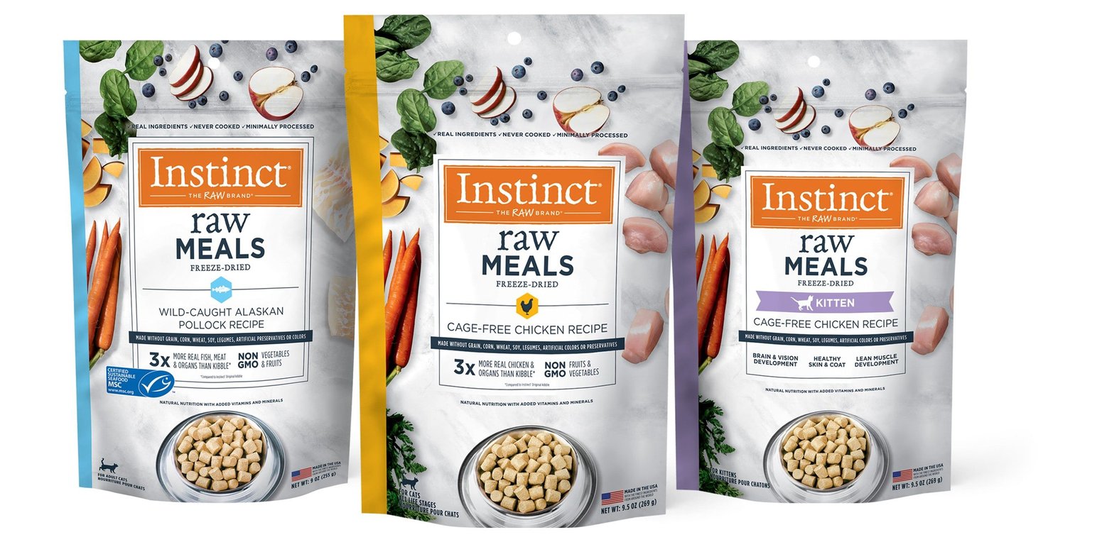 INSTINCT Raw Meals GrainFree CageFree Chicken Recipe FreezeDried Cat