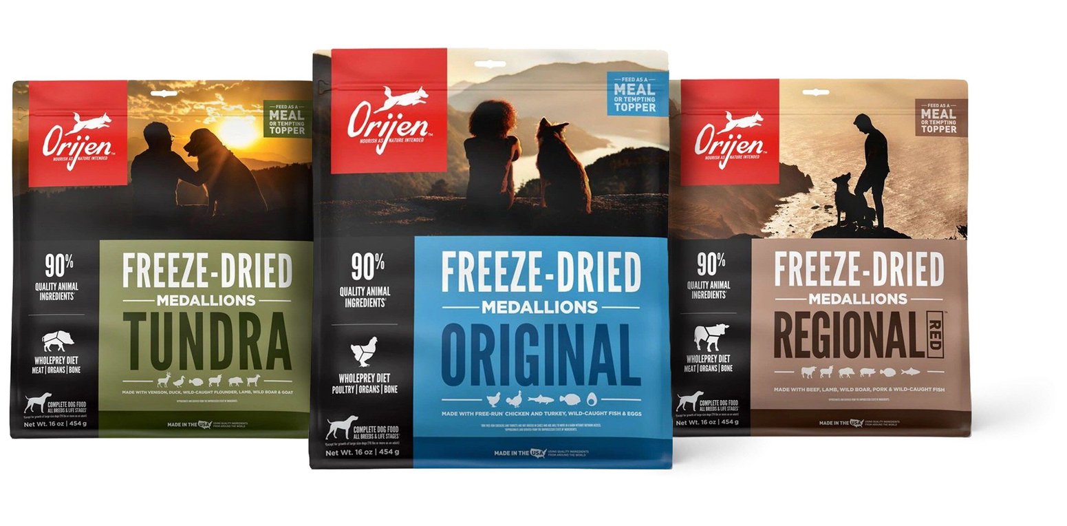 ORIJEN Original GrainFree FreezeDried Dog Food & Topper, 16oz bag