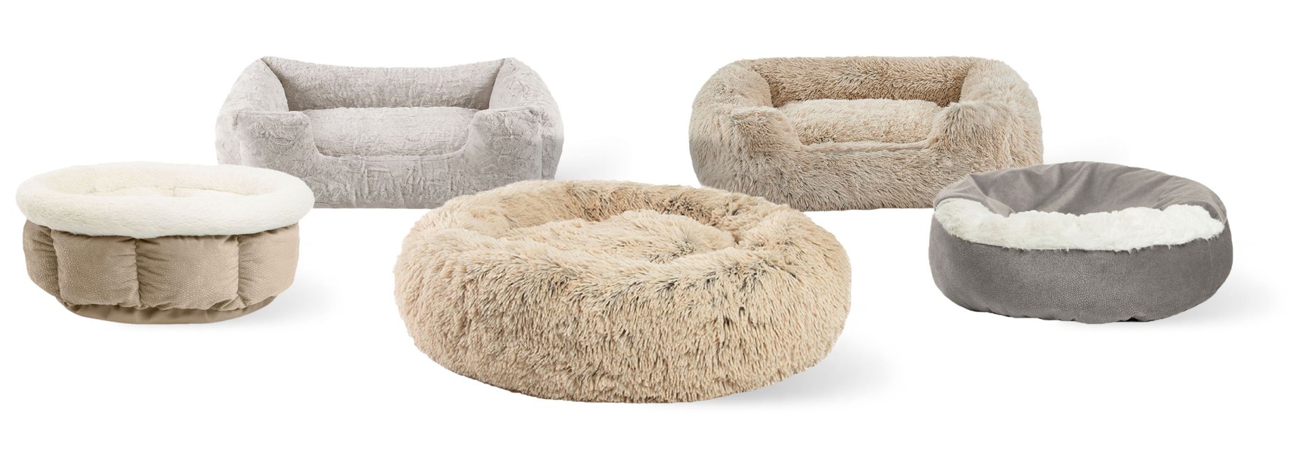 BEST FRIENDS BY SHERI Calming Lux Fur Donut Cuddler Bolster Cat & Dog