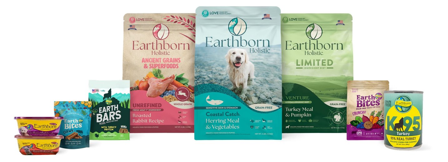 EARTHBORN HOLISTIC Venture Limited Ingredient Grain Free Rabbit Meal Pumpkin Dry Dog Food 25 lb