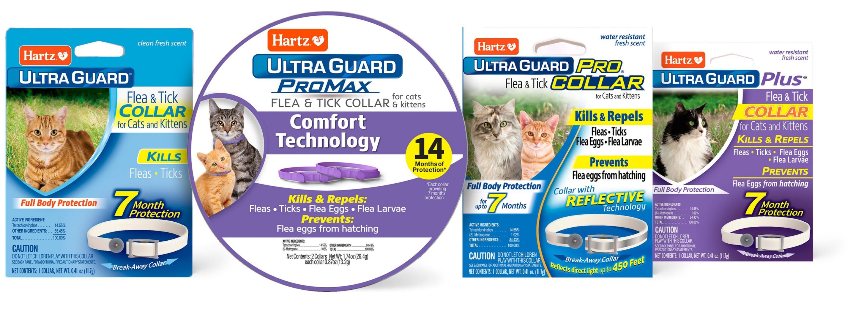 HARTZ UltraGuard Pro Flea & Tick Collar for Cats, 1 Collar (7mos