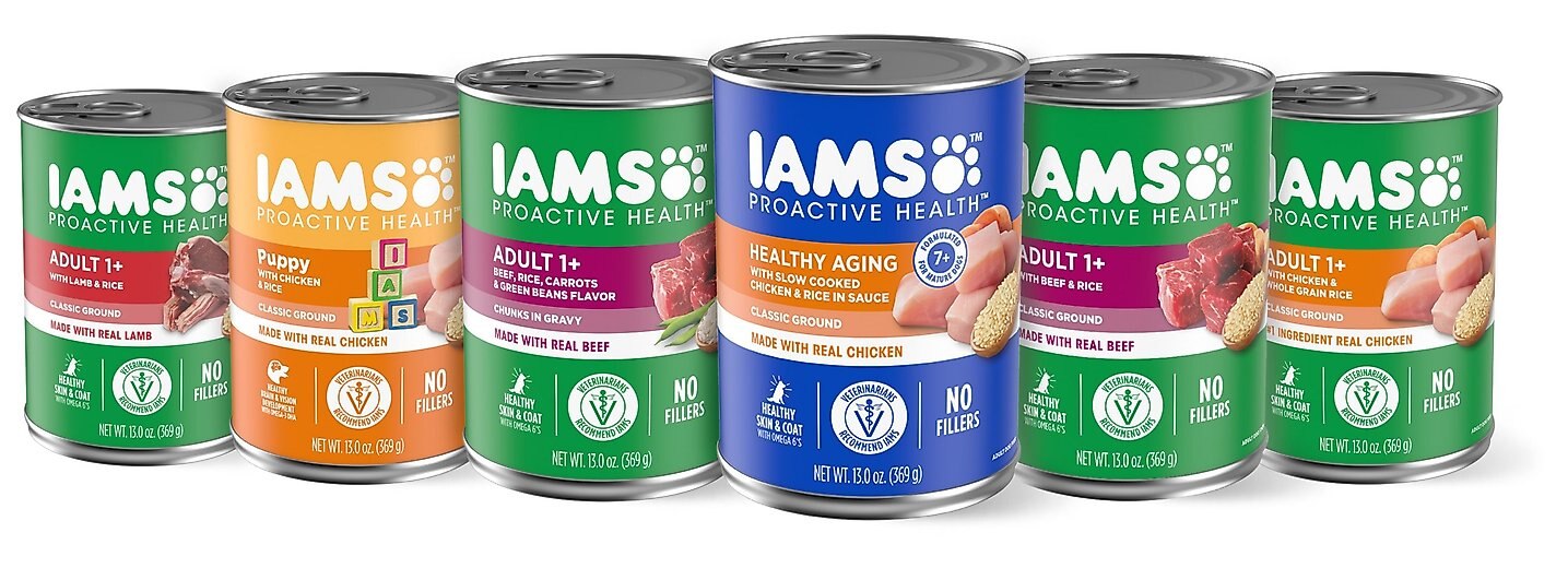 IAMS ProActive Health Classic Ground with Chicken Rice Puppy Wet Dog Food 13 oz case of 24 Chewy