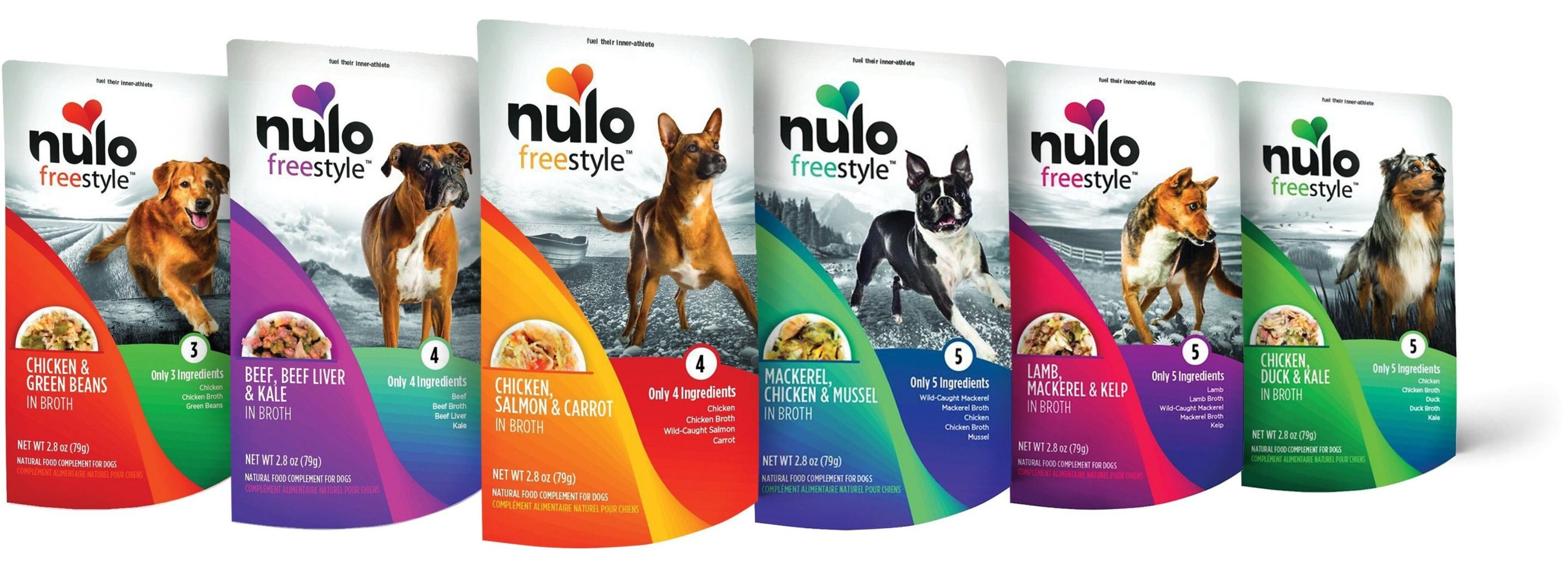 NULO FreeStyle GrainFree Bone Broth Variety Pack Dog & Cat Topper, 20