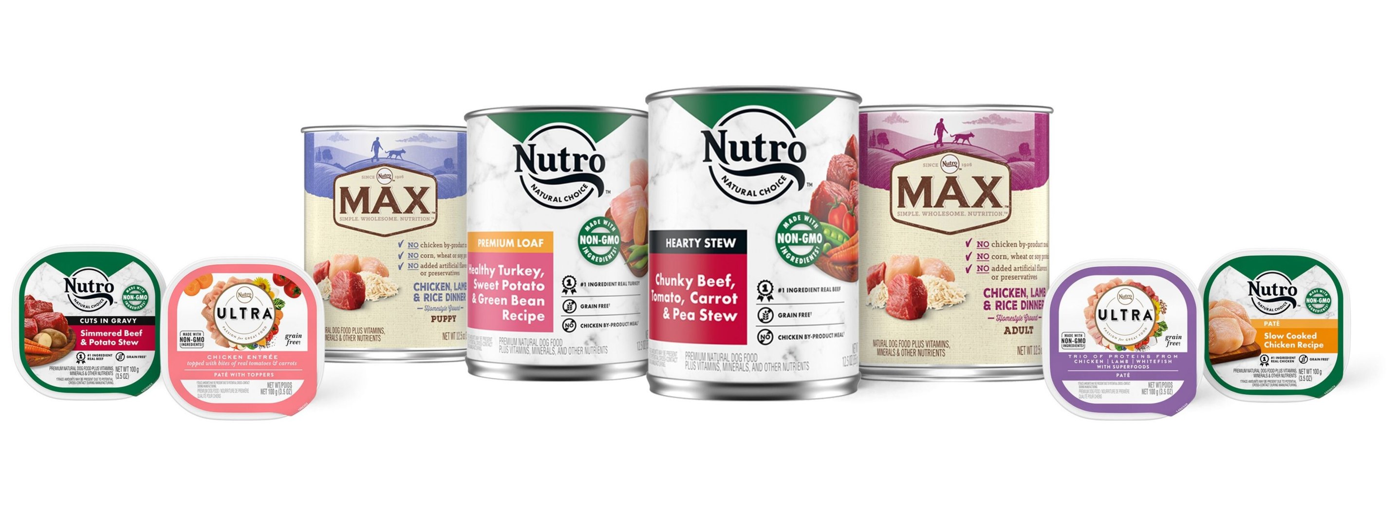 NUTRO Hearty Stew Adult Chunky Beef, Tomato, Carrot & Pea Canned Wet