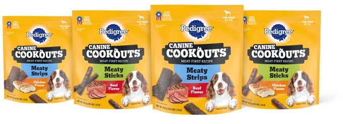 PEDIGREE Canine Cookout Chicken Flavored High-Protein Adult Meaty ...