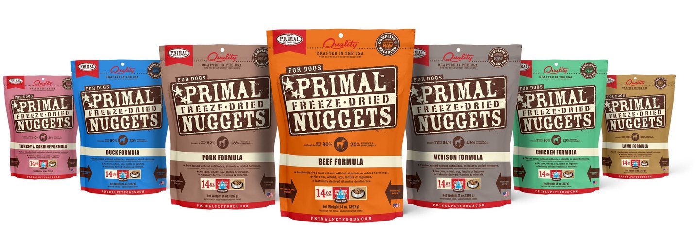 PRIMAL Chicken Formula Nuggets Grain Free Raw Freeze Dried Dog Food 5.5 oz bag Chewy