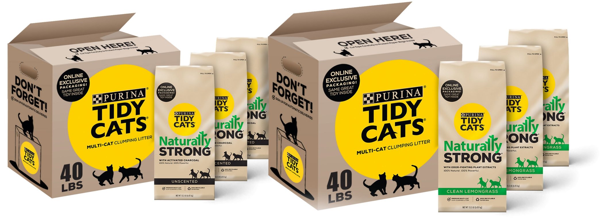 Discontinued tidy cats naturally strong unscented clumping clay cat