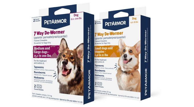 PetArmor 7 Way Dewormer for Hookworms, Roundworms & Tapeworms for Medium & Large Breed Dogs
