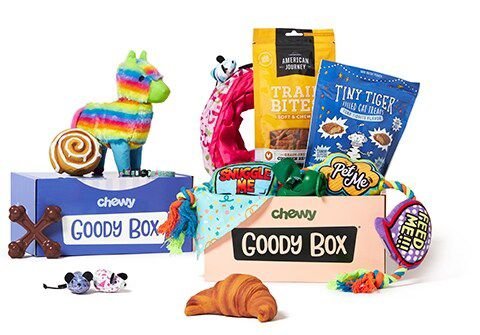 Discontinued GOODY BOX Puppy Toys Treats Potty Training Chewy