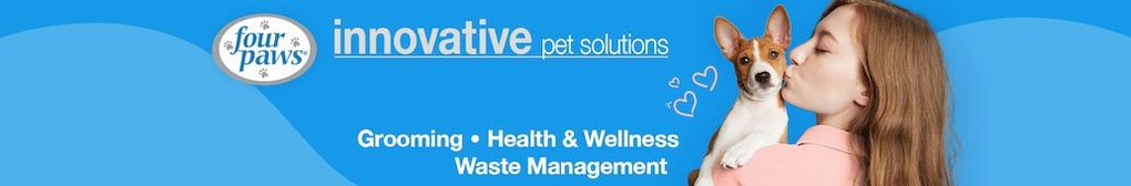 Four Paws. Innovative Pet Solutions. Grooming, Health & Wellness, Waste Management.