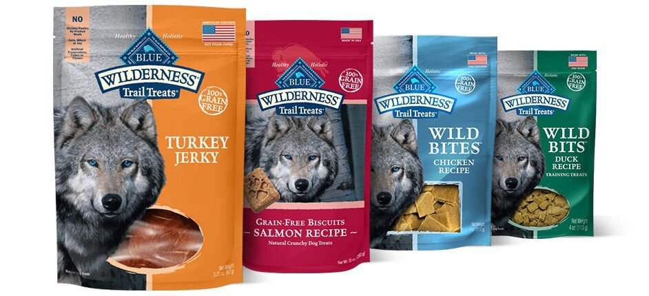 BLUE BUFFALO Wilderness Trail Treats Wild Bits Salmon Recipe Grain Free Dog Training Treats 4 oz bag Chewy