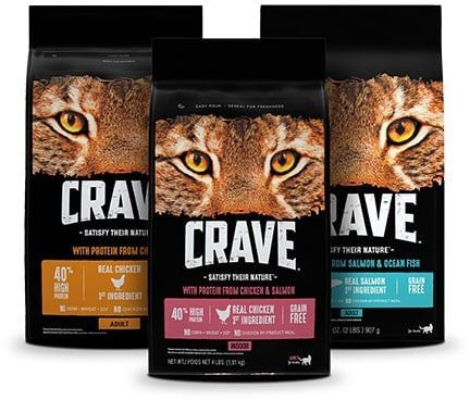 CRAVE with Protein from Chicken Salmon Indoor Adult Grain Free